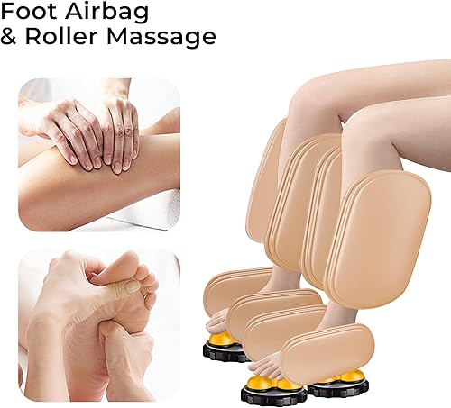 Miniatura 7 de Silla de masaje de gravedad cero de cuerpo completo, marrón