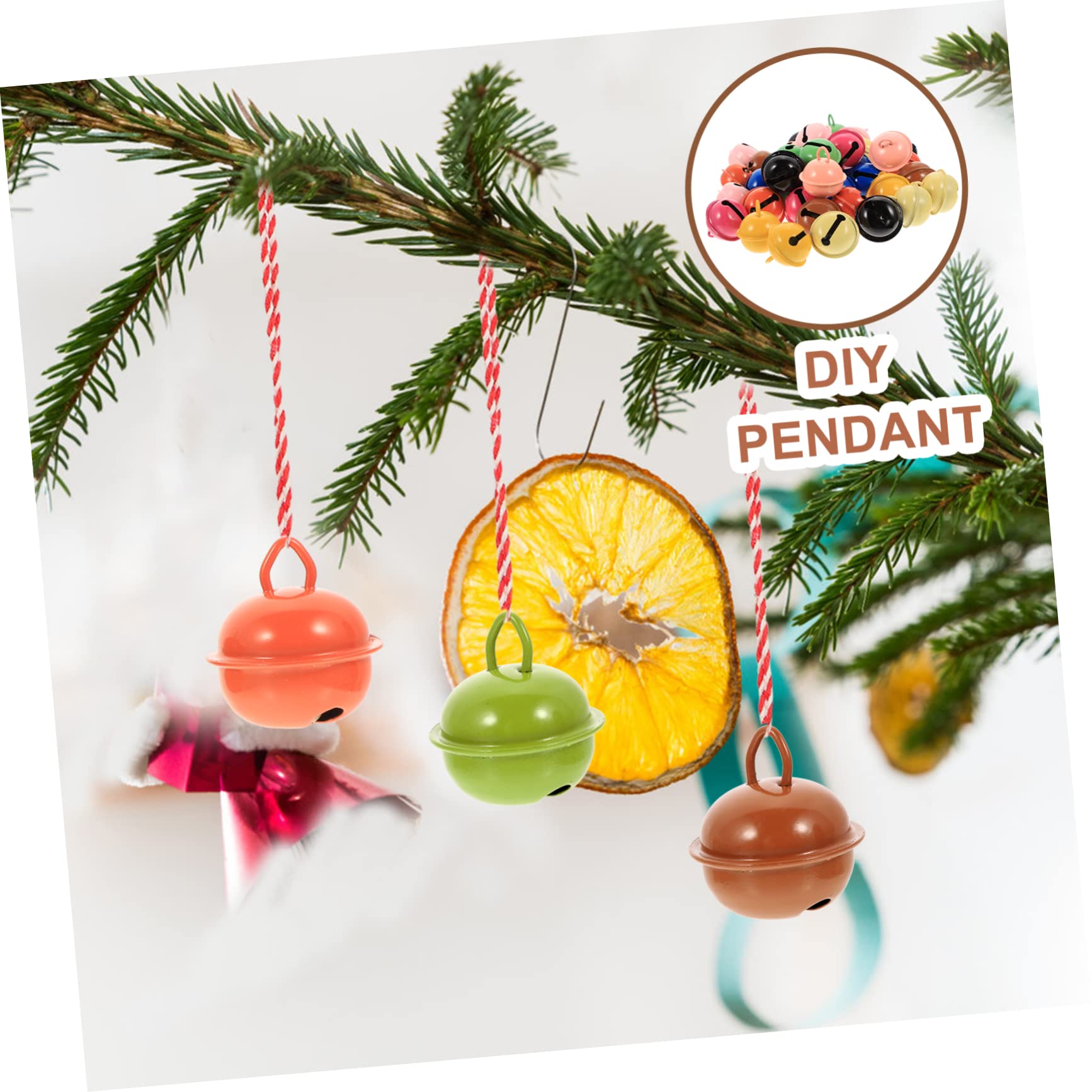 Lurrose 200 Pz Ornamento della Campana di Natale Delicate Campane Fai da Te Piccole Campane per L'artigianato Artigianali Portatili Mini per L'artigianato Metallo