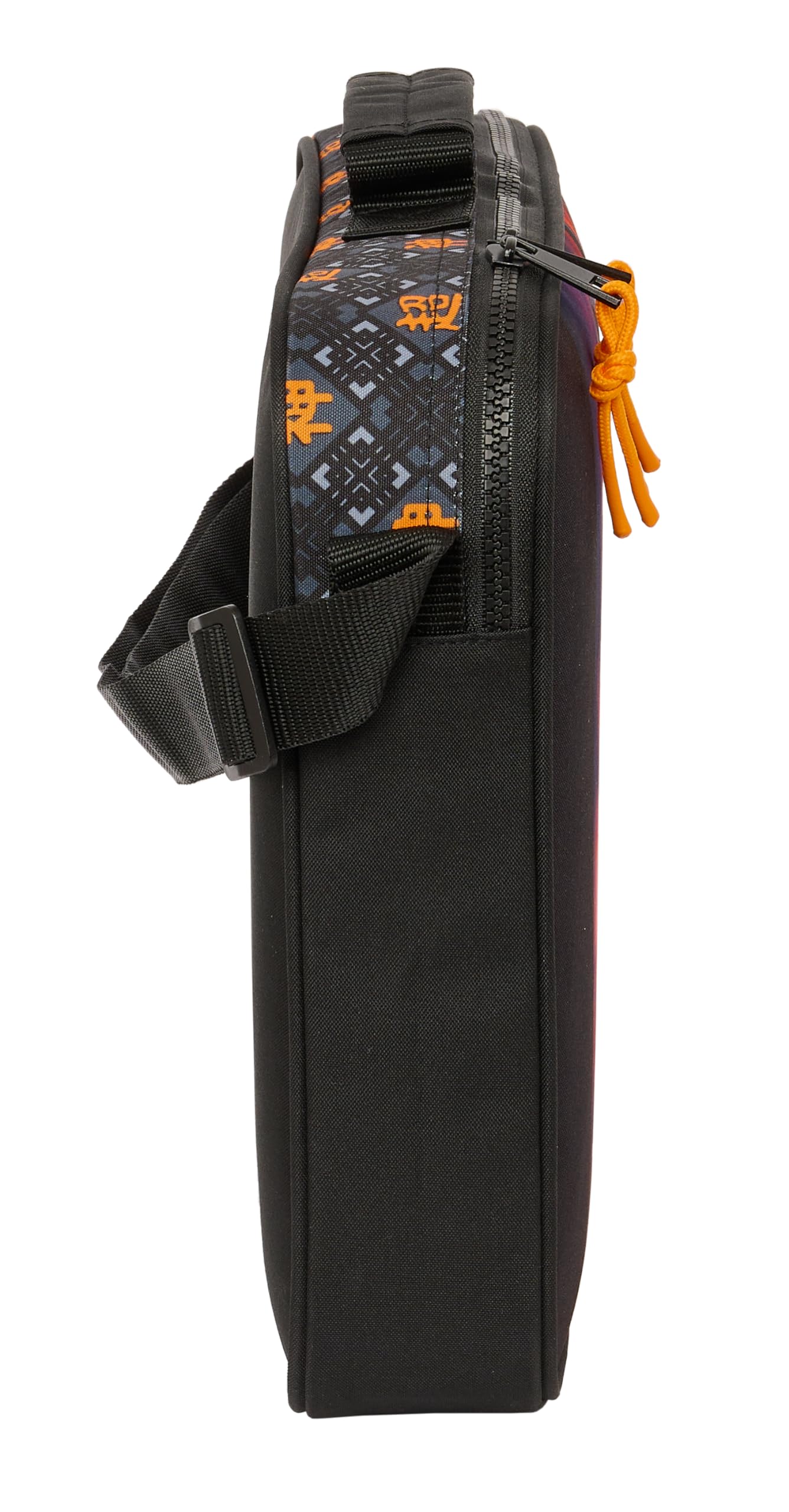 Safta Dragon Ball - Cartera Extraescolares, Maletín Portatodo, Bandolera, Cómoda y Versátil, Calidad y Resistencia, 38x6x28 cm, Color Negro