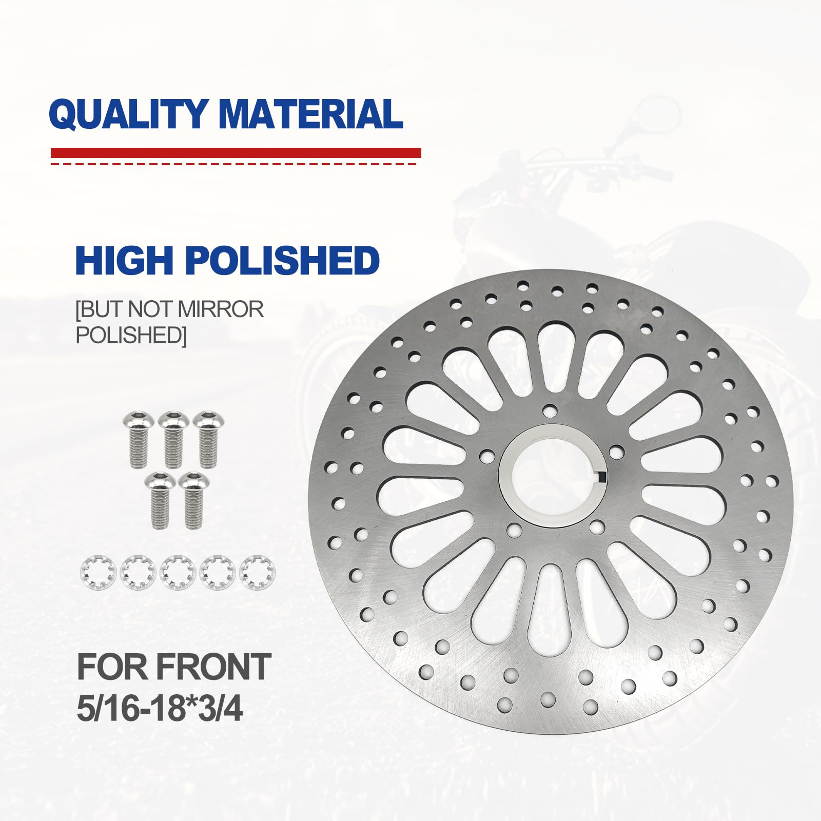 11.5'' Front Brake Rotor Dsic 2PCS Kit Compatible With Harley 11.5 - View #10