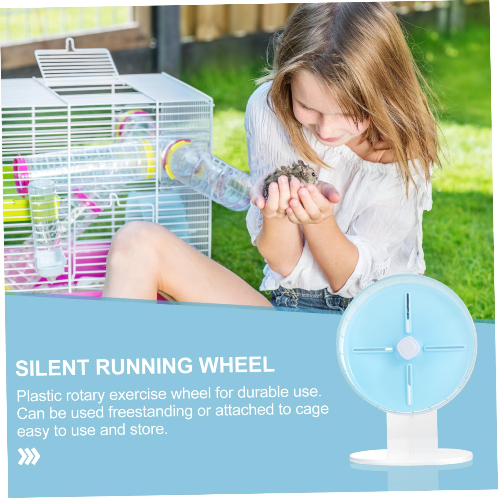 Toyvian Roue De Course pour Hamster Roue Exercice pour Hamster Jouet De Course pour Petits Animaux Exercice pour Silencieuse pour Petits Animaux