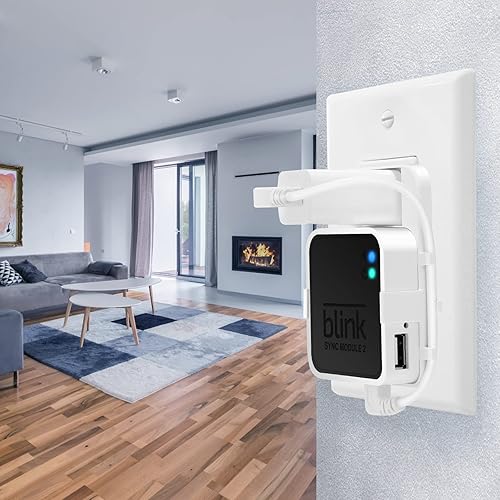 Miniatura 2 de WDZREE Soporte de pared para Blink Sync Module 2, ahorra espacio y fácil de mover para cámara de seguridad Blink al aire libre interior con cable