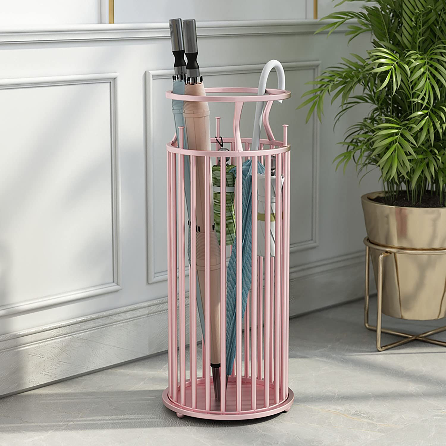 GHHVFEC Umbrella Stand & Fishing Rod Holder - Stylish Entryway nizer for Home, Office & Patio - Perfect for Umbrellas & Fishing Gear Storage in Hallways & Entrances