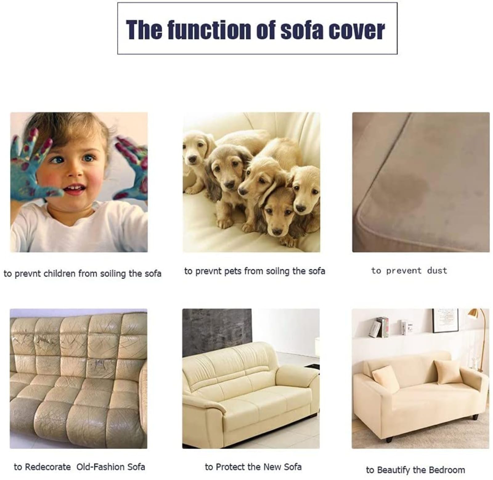 L A Forma Divano Copertura Divano Slipcover con Cinghie Elastiche Impermeabile Antiscivolo Trapuntato Mobilia Protettore per Bambini Animali Domestici 1 2 3 4 Sedili