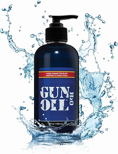 Gun Oil Lubricante a base de agua de 16 onzas lubricante personal de alta calidad de larga duración sin manchas compatible con condones juguete