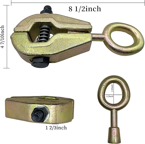 Miniatura 2 de Pinza de tracción autoajustable para carrocería, kit de herramientas de reparación de carrocería, pinza de 5T de una vía grande, agarre de marco de