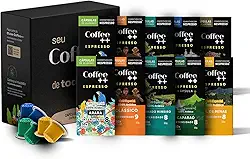 Kit 100 Cápsulas Coffee Mais, compatível com Nespresso Variedades