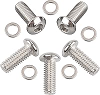 Vista 4 de 5 piezas de acero inoxidable Derby cubierta botón cabeza tornillo kit para Harley Touring Street Electra Glide Road King