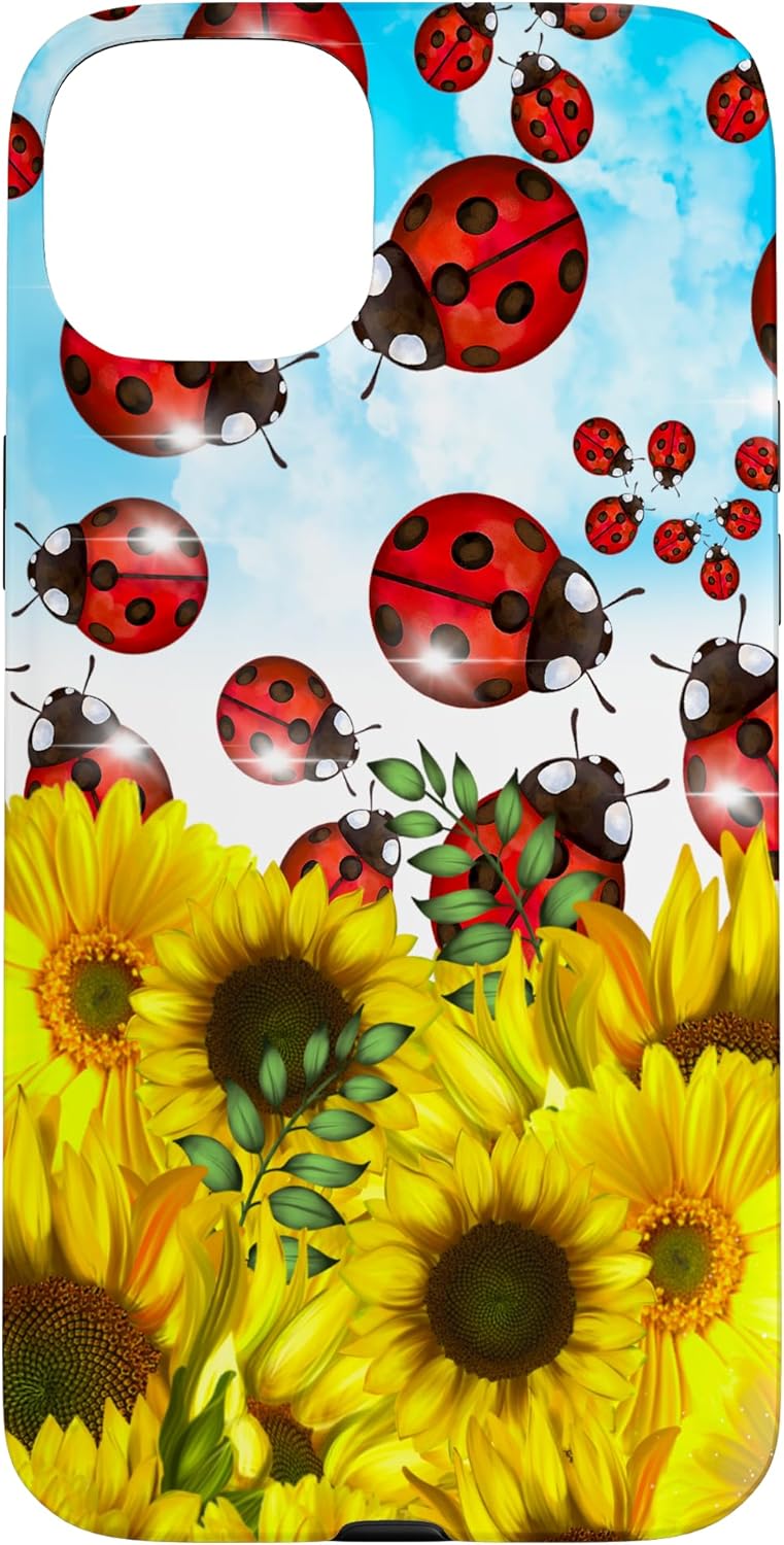 Ladybugs and Sunflowers Phone Cover Case for iPhone 13