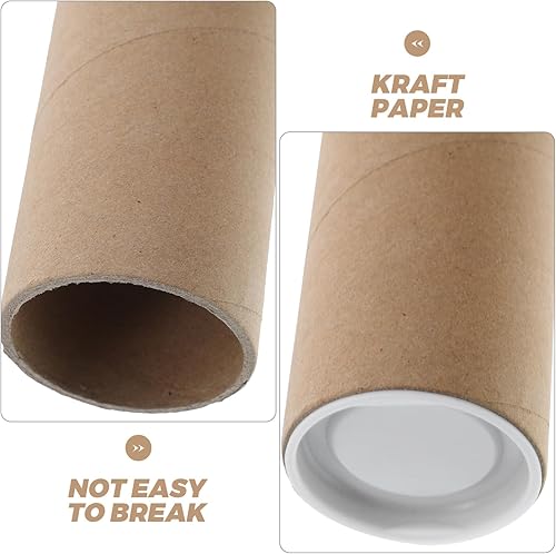 Miniatura 3 de Cartón Cartón Tapas de tubo Tubos de envío para correo Almacenamiento de obras de arte