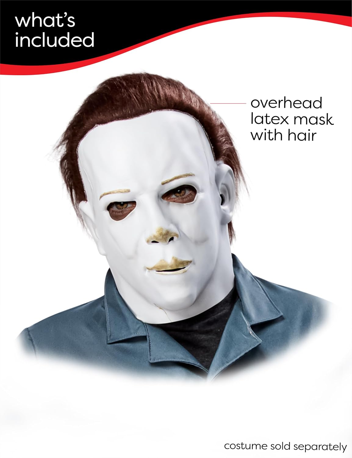 Rubies Halloween: Michael Myers Overhead Latex Mask for Adults, Men's One Size