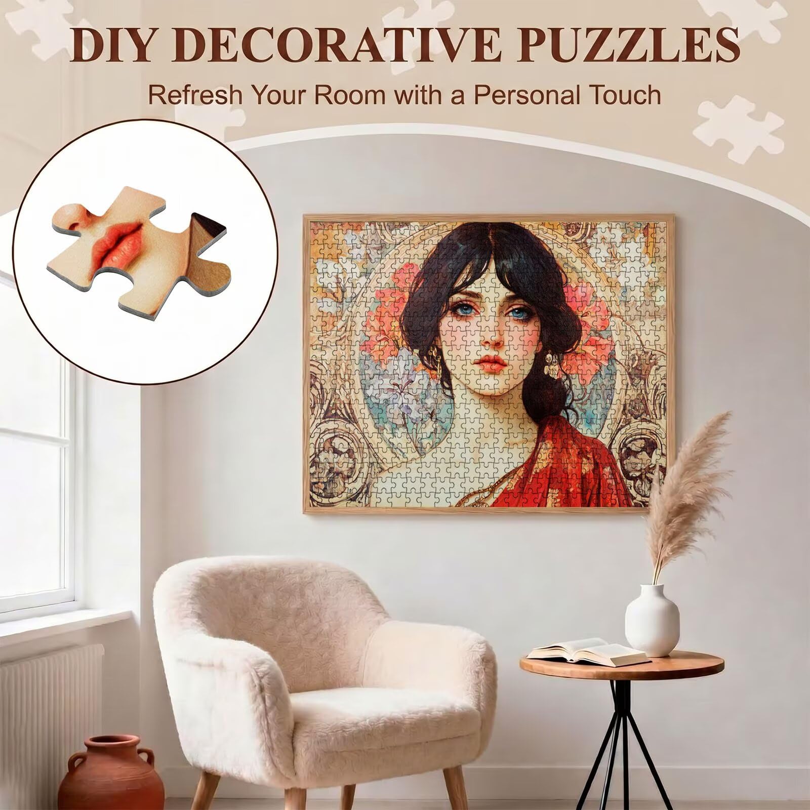 Bellezza Retro-3 Puzzle 4000 Pezzi per Adulti, Puzzle in Legno - Collezione Classica con Poster Incluso - Sfida di Concentrazione e Passatempo Antistress, Gioco per Famiglia, 141 x 87 cm f0-745