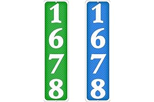 Personalized 911 Reflective Address Sign for Home or Mailbox