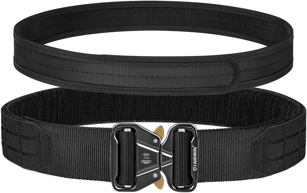 FAIRWIN Tactical Belt, Battle Belt, MOLLE Belt Quick