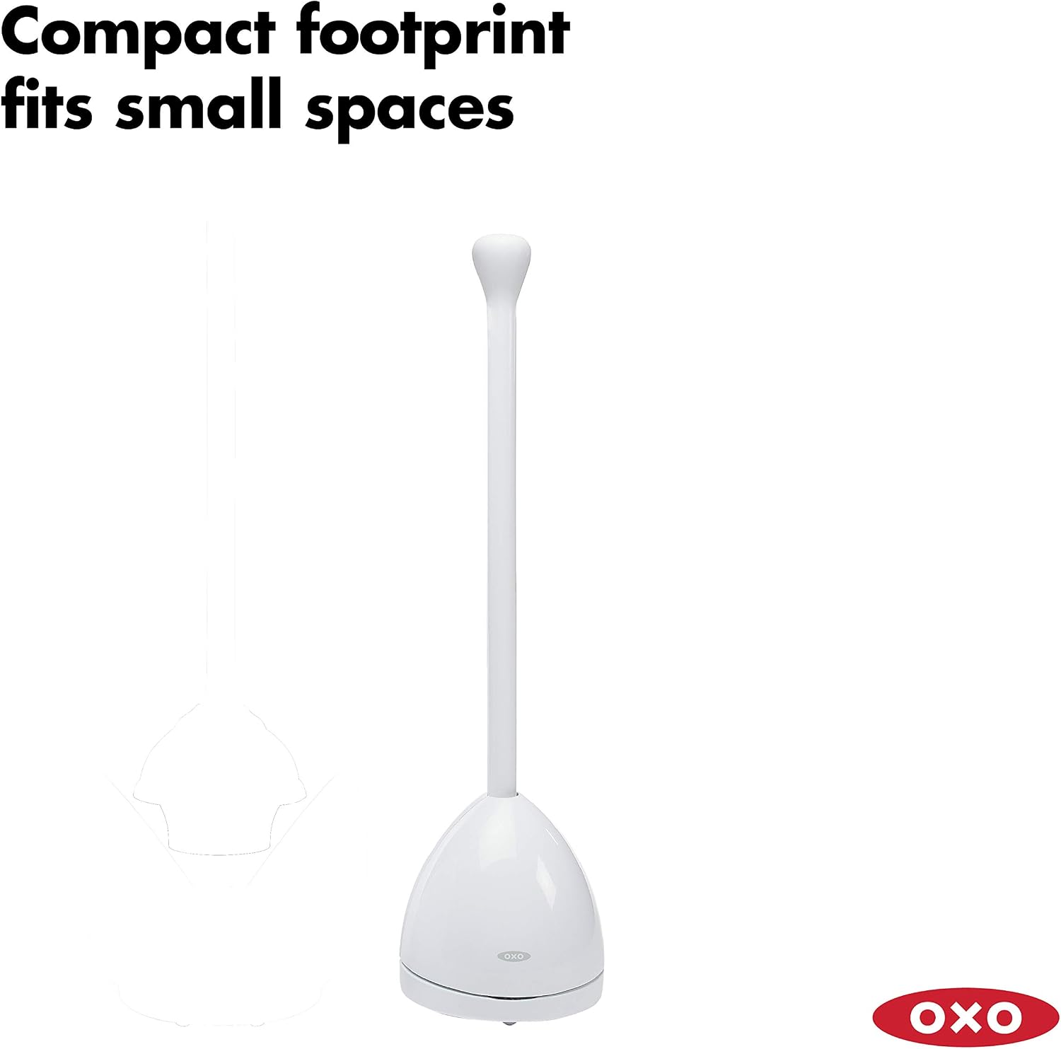 OXO Good Grips Toilet Plunger & Canister - White