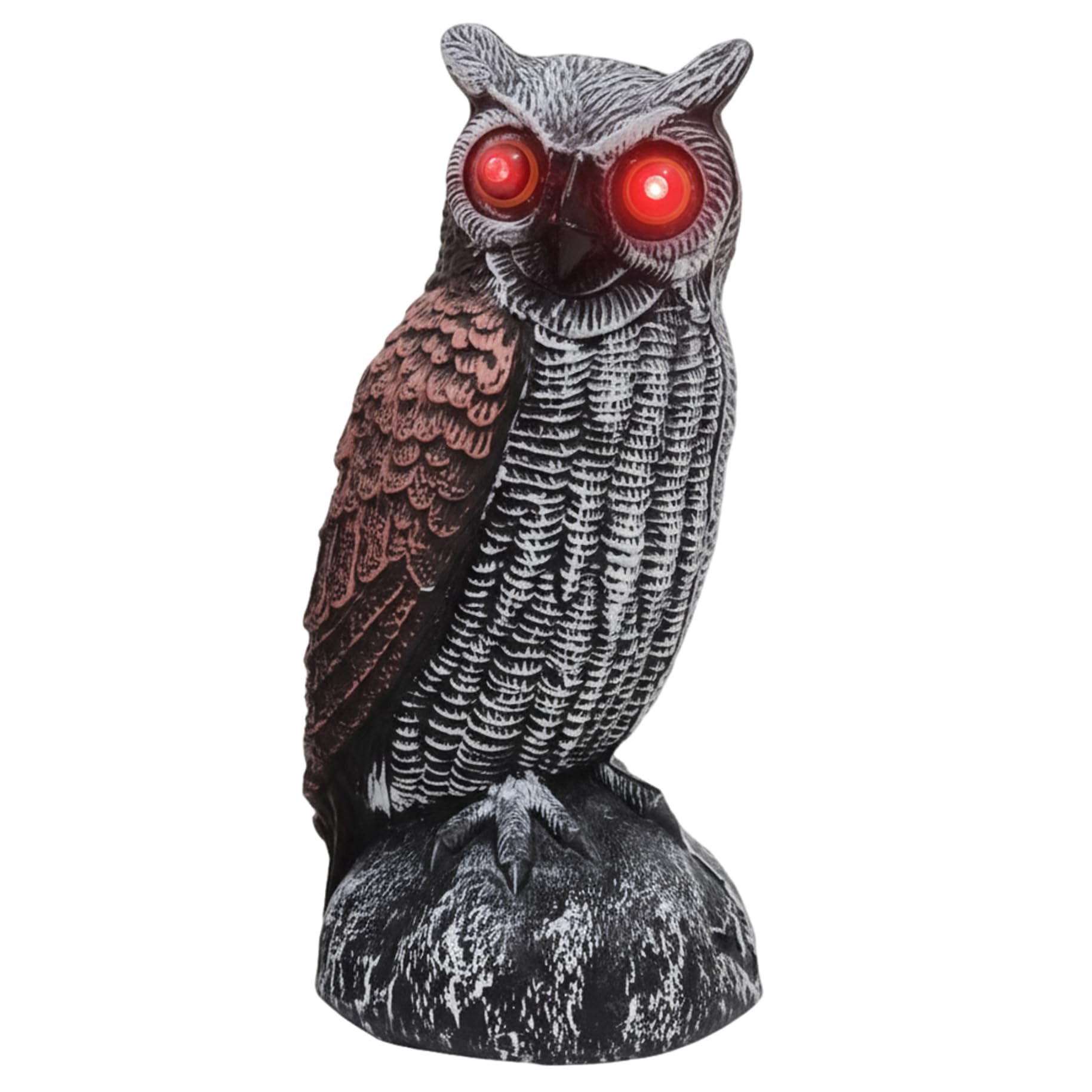 Statue de hibou de jardin réaliste et décoration extérieure étanche