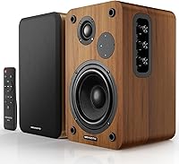 MEVOSTO DS19 36W Bookshelf Speakers Bluetooth 5.4, 5-Inch Woofer & Silk Dome Tweeter, Bass/Treble Control USB/AUX Studio Monitors for PC TV Turntable