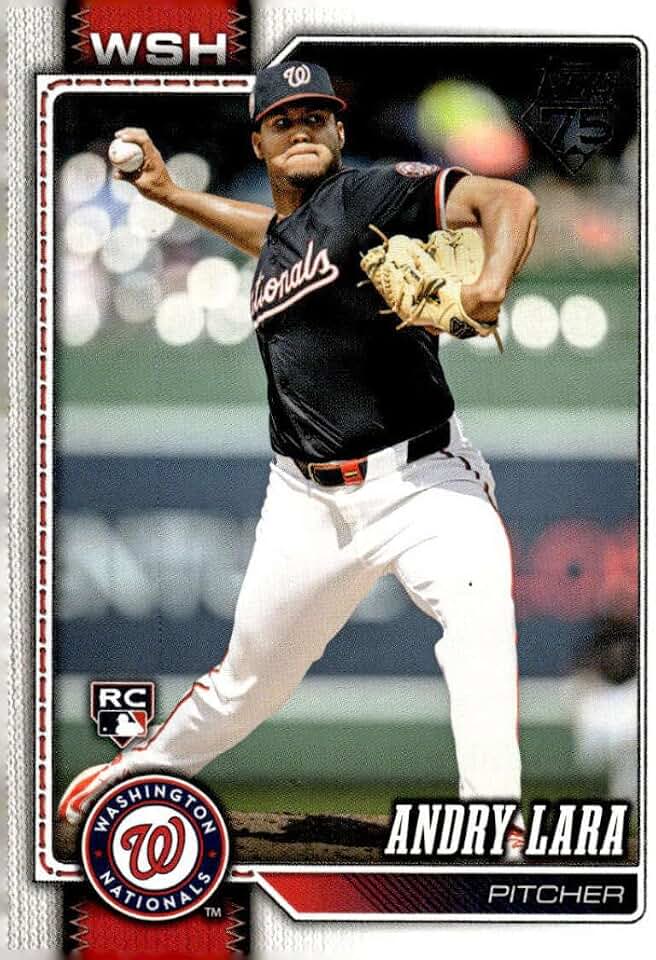 2026 Topps #36 Andry Lara RC Rookie Washington Nationals MLB Baseball Base Trading Card