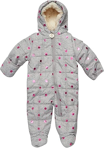 baby girl fleece pram suit