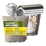 The Original Winter Pipe Insulation Cover (0˚F) - Extra-Thick EVA+NBR (UV-Coated) Insulated Backflow Preventer Freeze Protection, Pump Cover, Sprinkler/Well/Valve Head Cover - (19