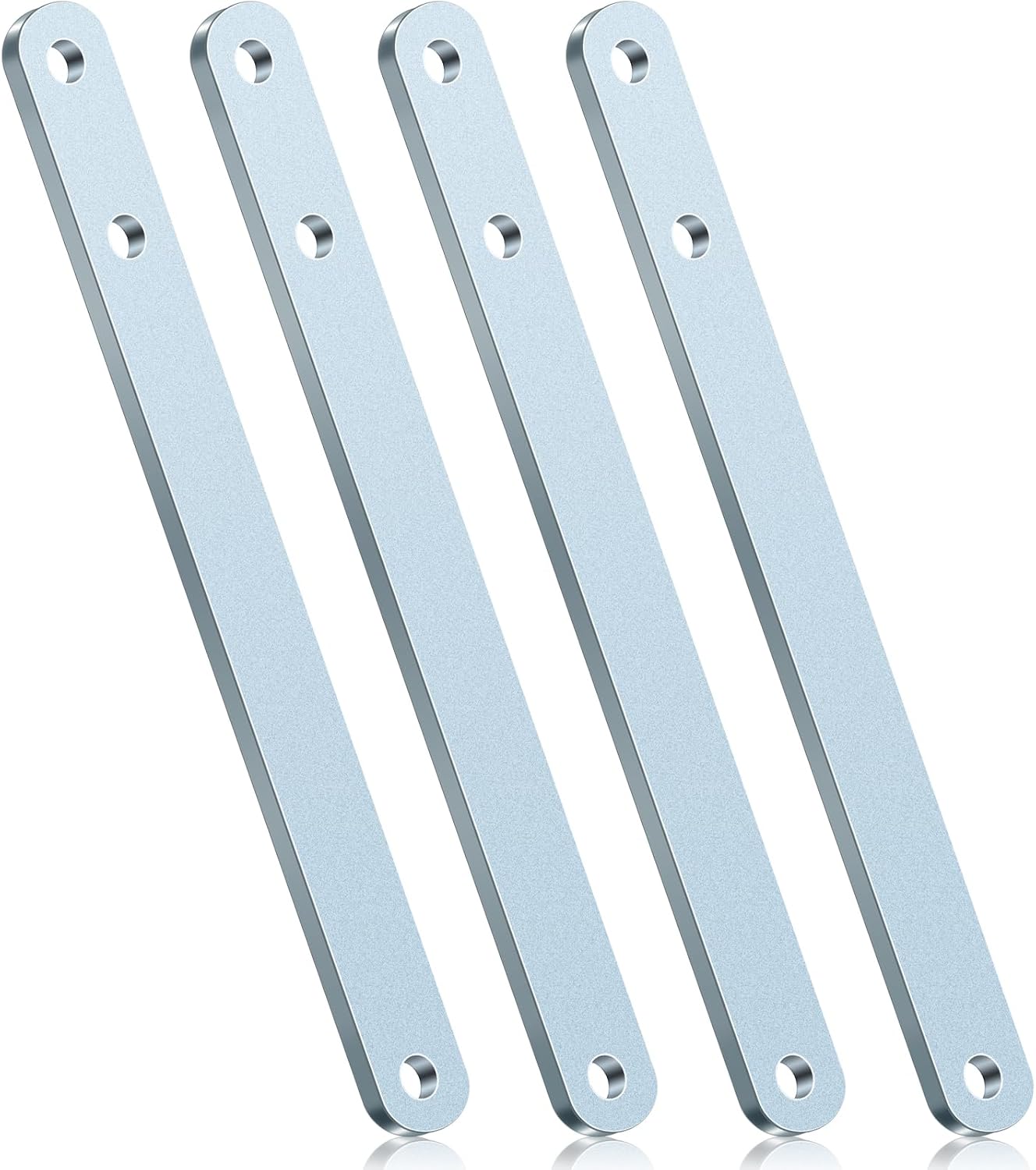 Gisafai 4 Pcs Push to Open Bracket Kit for Automatic Gate Opener Systems Push to Open Gate Bracket for Swing Gate Openers, Silver