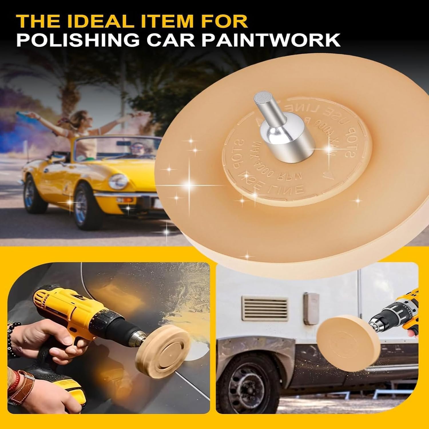 Complete Sticker Removal Tool Set with Eraser and Scraper for Auto Care Double Sided Tape Remover