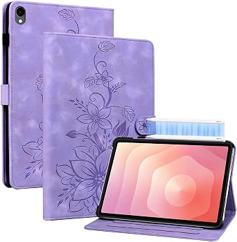 Case for Samsung Galaxy Tab S11 2025 11 Inch SM-X736B/ SM-X730, Magnetic Clasp Stand Premium PU Leather Case with S Pen Holder, Purple