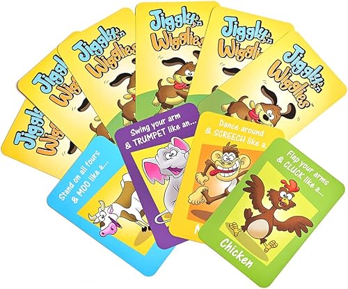 Miniatura 8 de Cuddle Barn - Jiggly Wigglies Piggy  Juego de peluche interactivo animado de cerdo de peluche que juega Pop Goes The Weasel y viene con tarjetas, 11