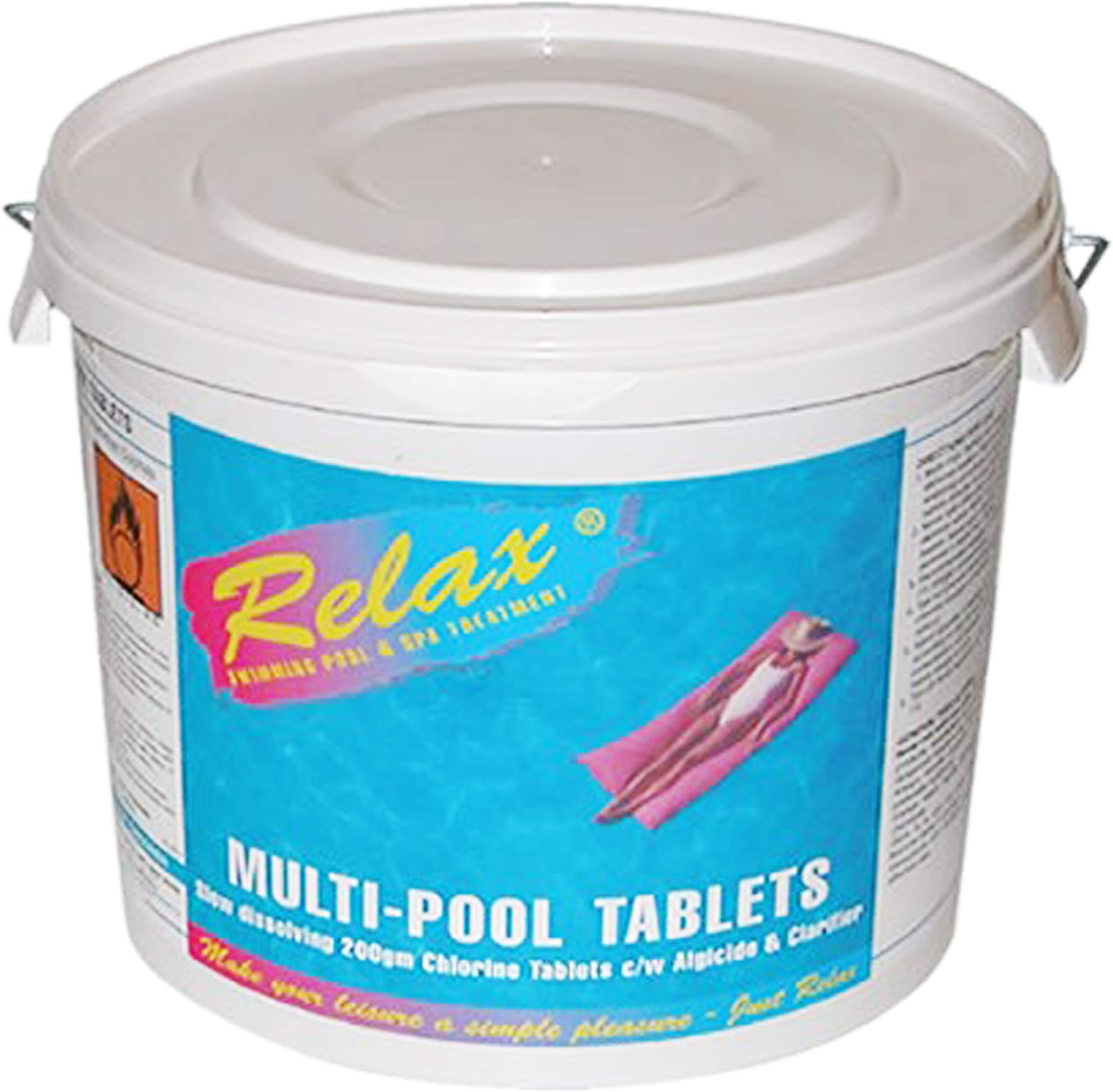 5Kg RELAX Multi-Chlorine Tablets Large 200g Swimming Pool Sanitiser