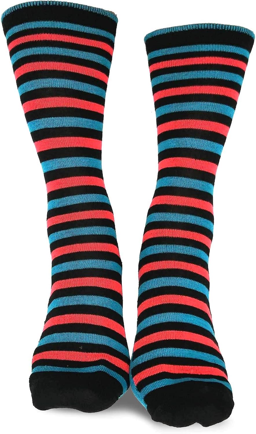 Cute Fun Novelty Dress Casual Argyle Stripe Floral Scallop Hearts Socks for Women Size 9-11 6pair 12pair School Socks