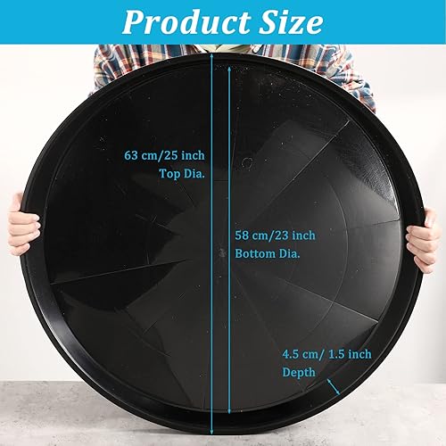 Miniatura 2 de Eccliy Paquete de 10 platillos grandes de plástico para plantas, platillos para macetas de alta resistencia, platillos jumbo, bandejas de agua de