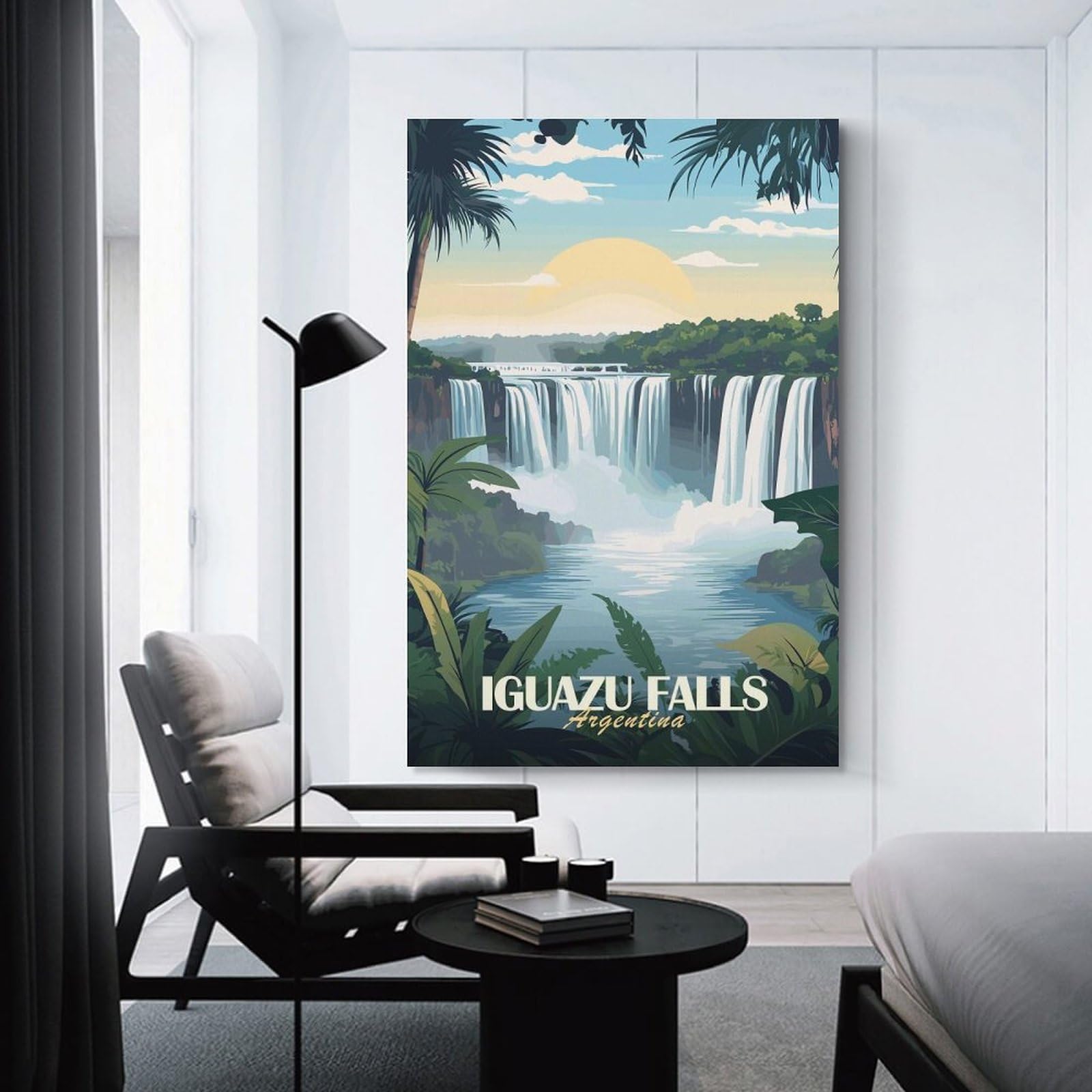 Junmoney Room Decor Wall Art Iguazu Falls Argentina, 20x30inch(50x75cm), for Gallery Wall Decor And Room Displays, An Easy Match for Collected Prints