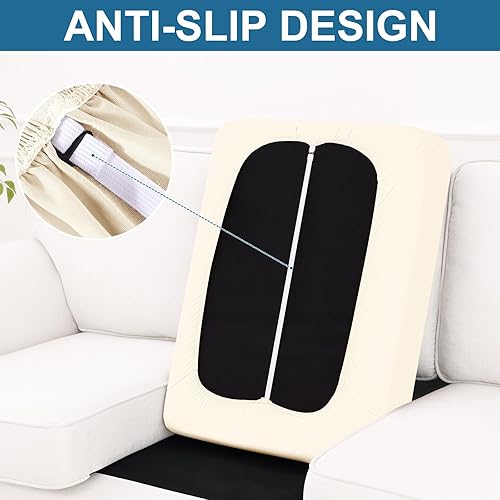 Miniatura 247 de Smiry Fundas de cojín de sofá con estampado, fundas de sofá elásticas y suaves para sofá, funda de sofá antideslizante lavable protector de muebles