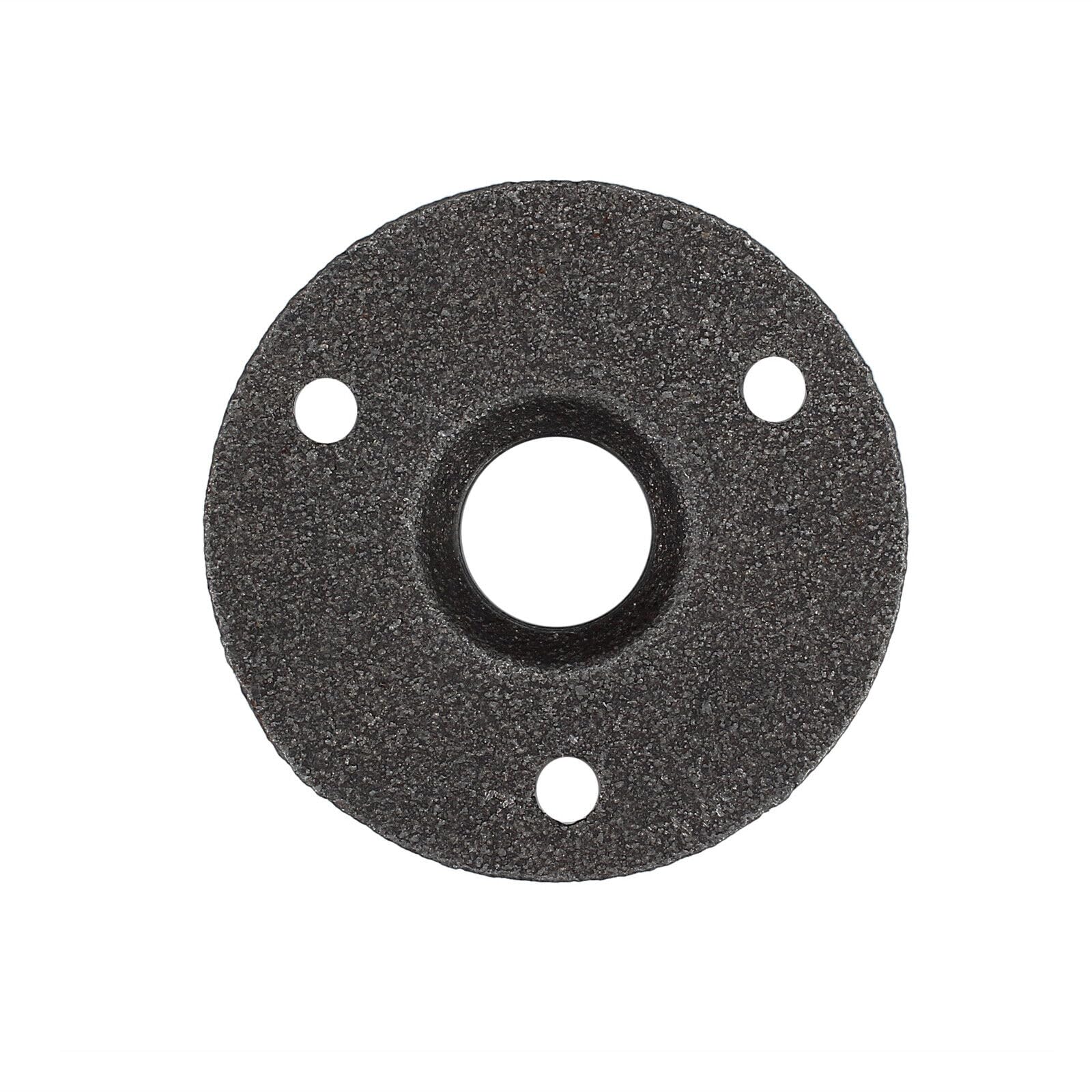 Brida de tubo de 10 unidades de 1/2 pulgadas con 3 agujeros, rosca de metal BSP, brida para tuberías, hierro maleable para tubos industriales, muebles, bares, restaurantes, hoteles y