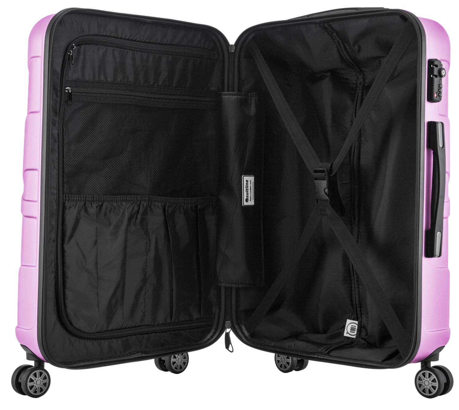 suitline - Handgepäck Hartschalen-Koffer Koffer Trolley Rollkoffer Reisekoffer – Bild 5