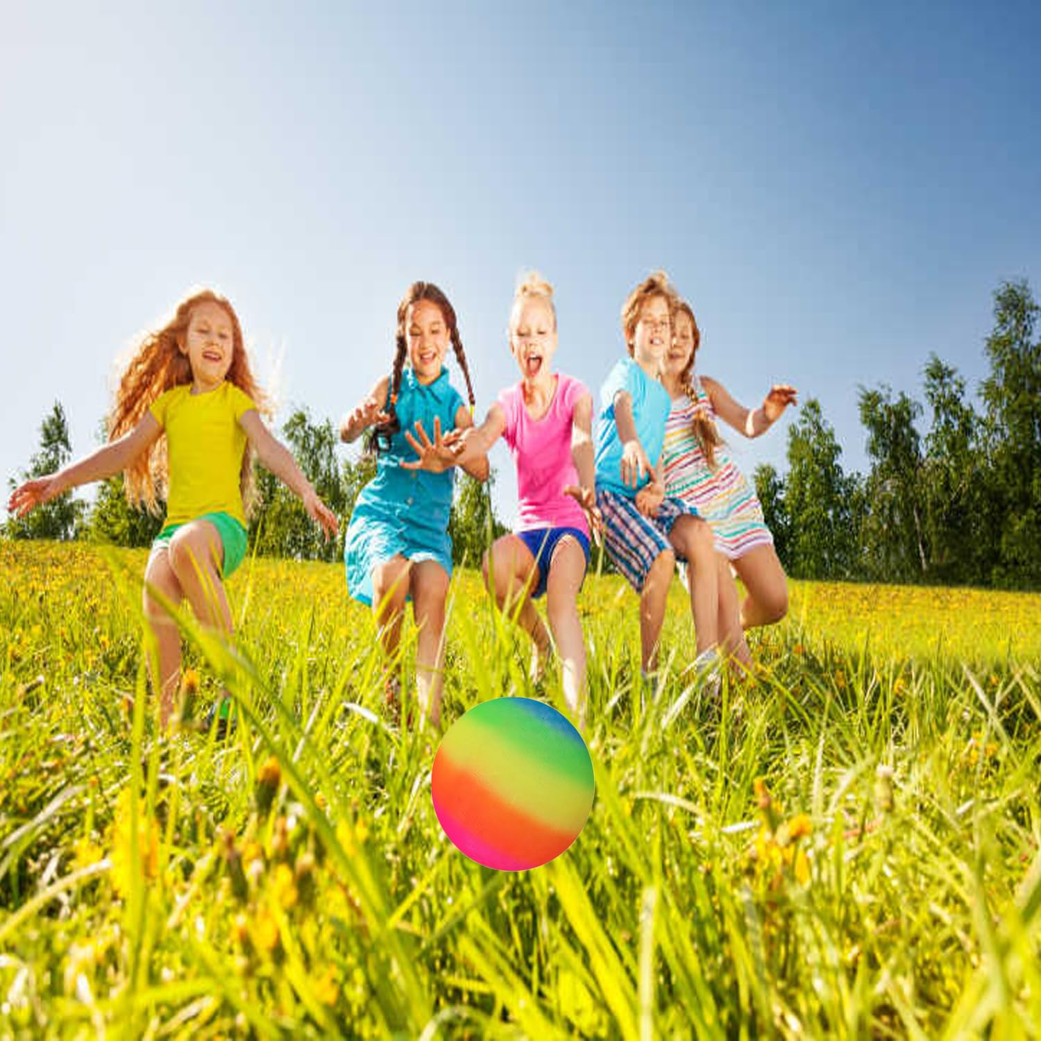 3 palline da gioco con pompa ad aria in omaggio, palline gonfiabili in gomma da 21,6 cm, per bambini e adulti, senza puntura, per giochi di palla per bambini, palestra, campeggio, yoga