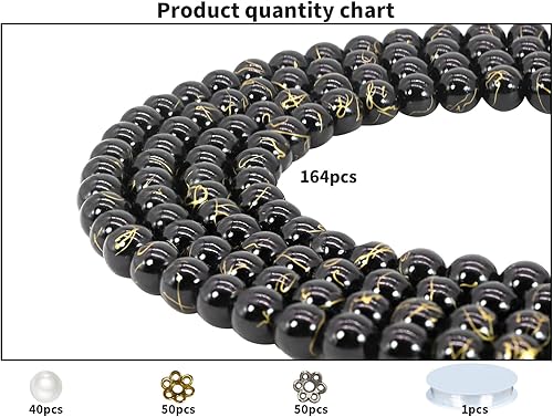 Miniatura 123 de Pamir Tong 1500 cuentas redondas de vidrio de 0.236 pulgadas a granel, cuentas de jade imitativo, cuentas sueltas para hacer joyas, aretes, collares