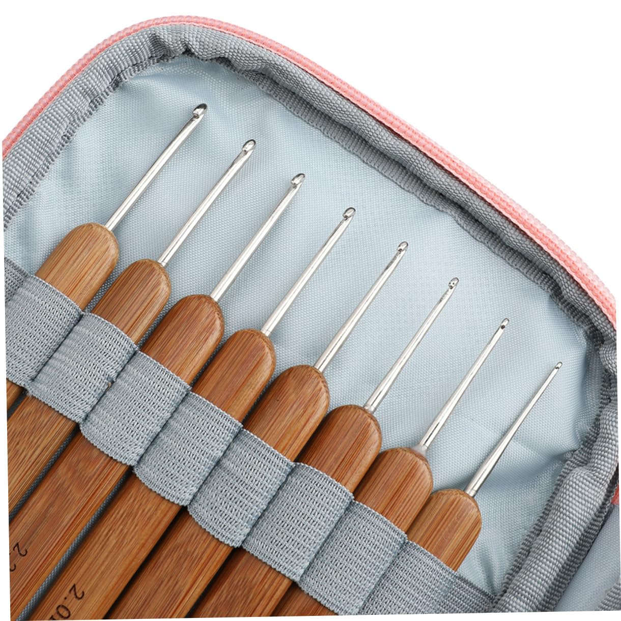 BELLIFFY Set Uncinetto in Acciaio Inossidabile Tpr Manico Morbido Kit per Lavorare a Uncinetto con Borsa per Principianti e Casalinghe