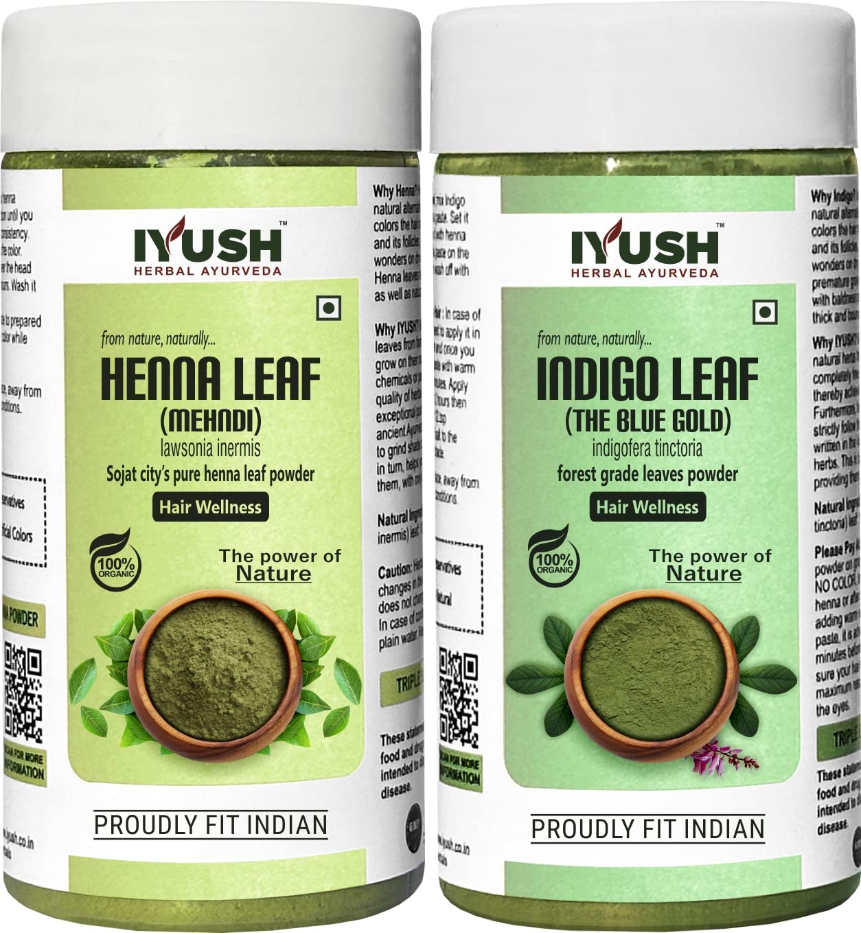 IYUSH Herbal Ayurveda Henna and Indigo Powder – 500gm | Indigo Powder Organic for Hair and Henna Powder for Hair Colour | Natural Hair Colour without Chemical | Herbal Hair Colour | 250gm each-picture-18