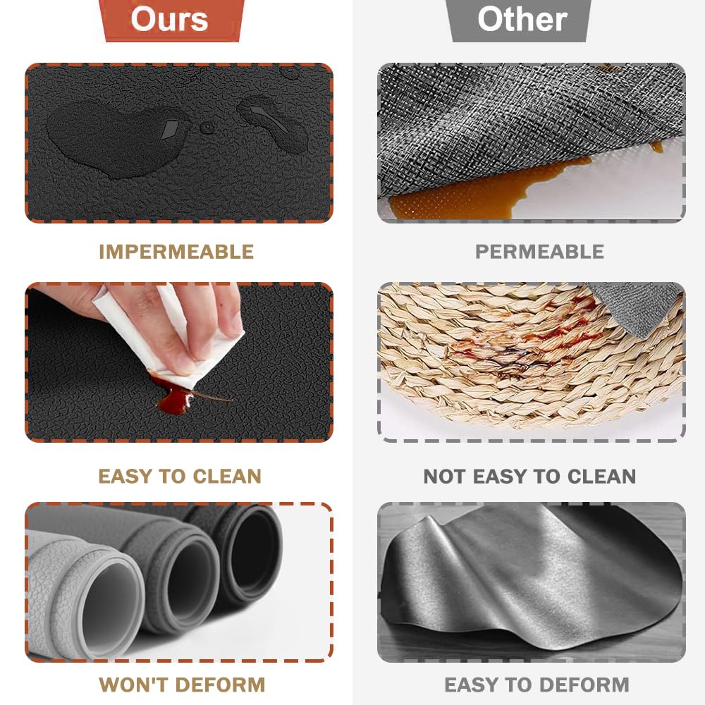 Set Tovagliette E Sottobicchieri In Silicone - Resistente Al Calore Fino A 220°C, 8 Pezzi