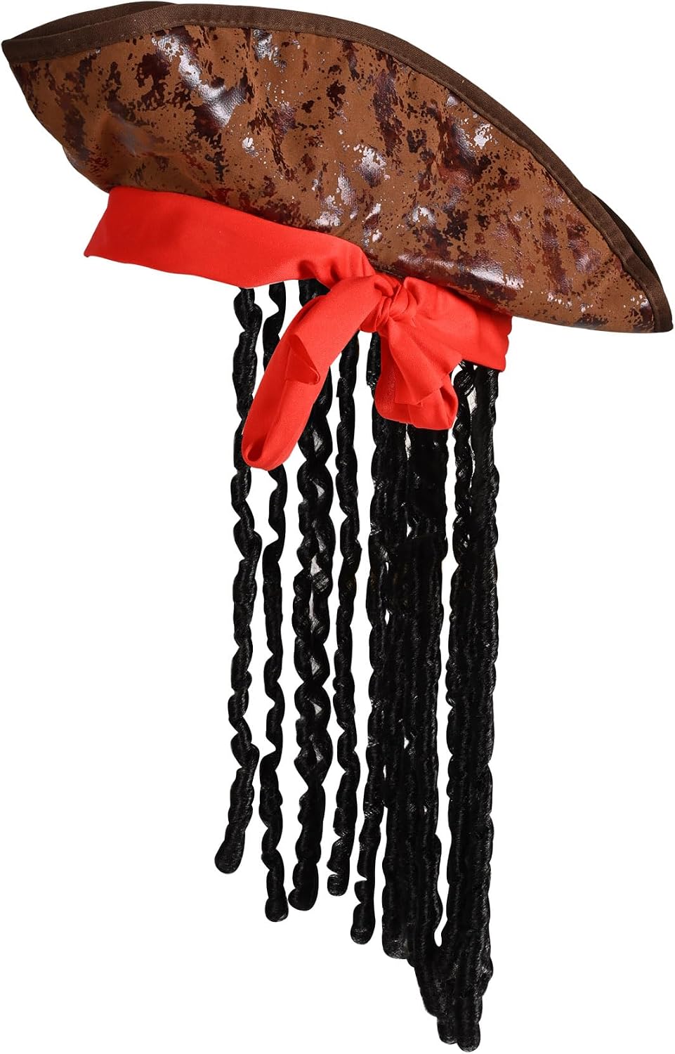Beistle Caribbean Pirate Hat with Dreadlocks