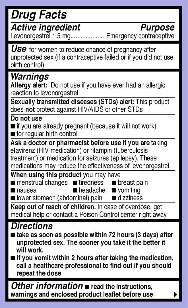 Plan B ONE Step Emergency Contraceptive