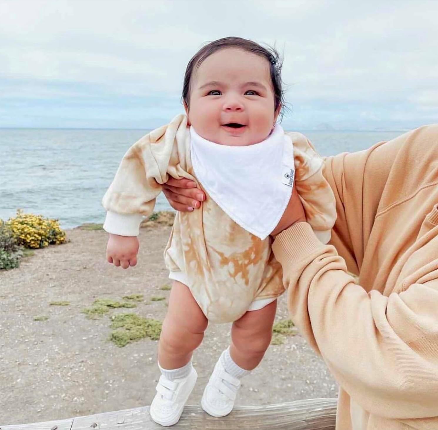 DiaperSquad's Baby Bibs for Drooling and Teething, Bibs for Boys, Baby Girl - Solid Cotton Baby Drool Bibs - Image 6