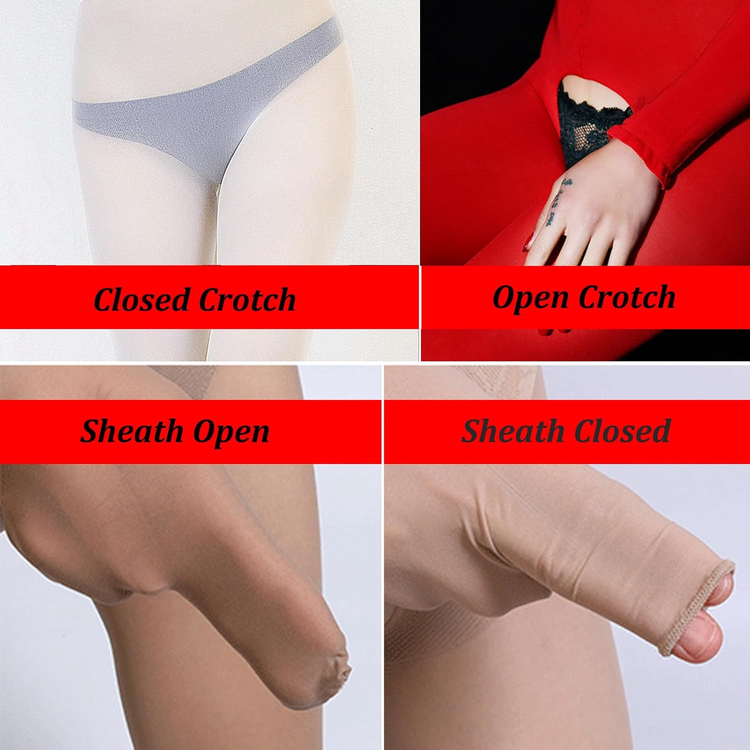 leesuo Women Men Plus Size Sexy Velvet Full Bodystocking Ultrathin Seamless Bodysuit Silky Catsuit with 5 Finger Gloves Toes