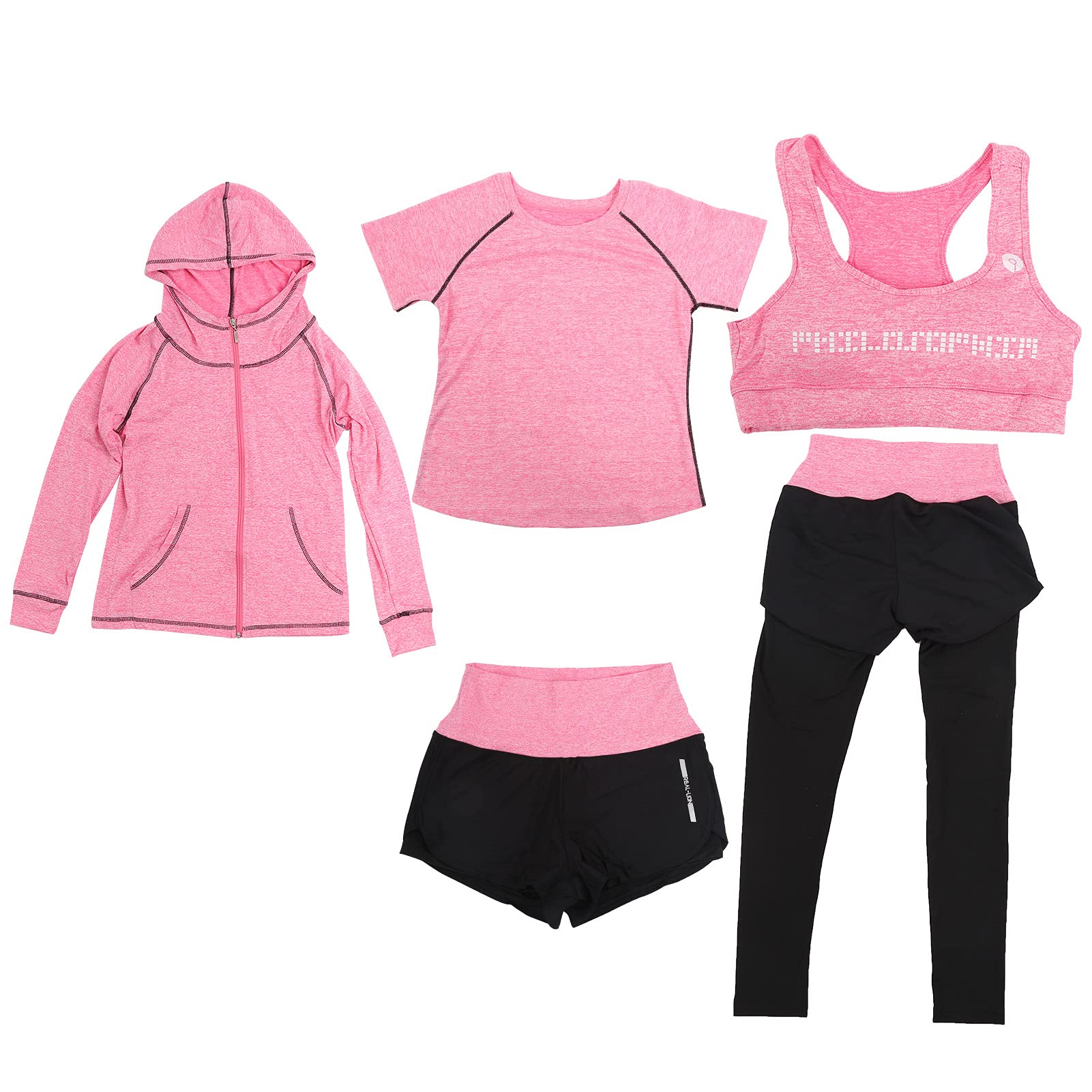 Conjunto de Yoga para Ropa Deportiva de Gimnasio para Mujer Moda Traje de Secado Rápido para Bodybuilding Yoga (XL)