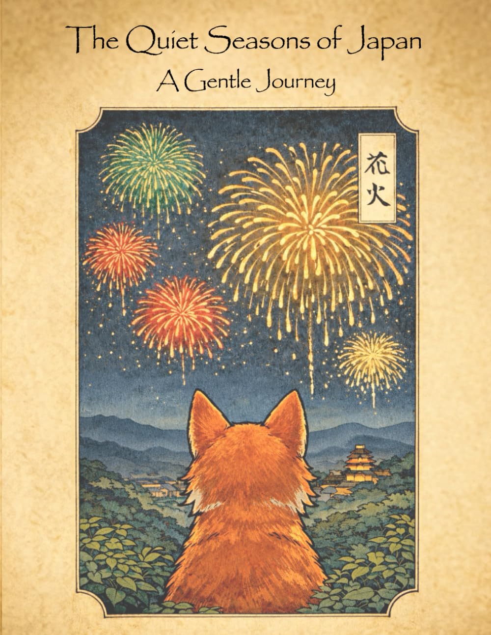 Japanese Seasons Coloring Book for Adults: A Peaceful Journey Through Traditional Japan, Inspired by Japanese Woodblock Print Art