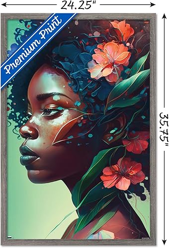 Miniatura 3 de Trends International Wumples - Póster de pared de hermoso perfil 2, 22.37 x 34.00 pulgadas, versión enmarcada de madera de granero