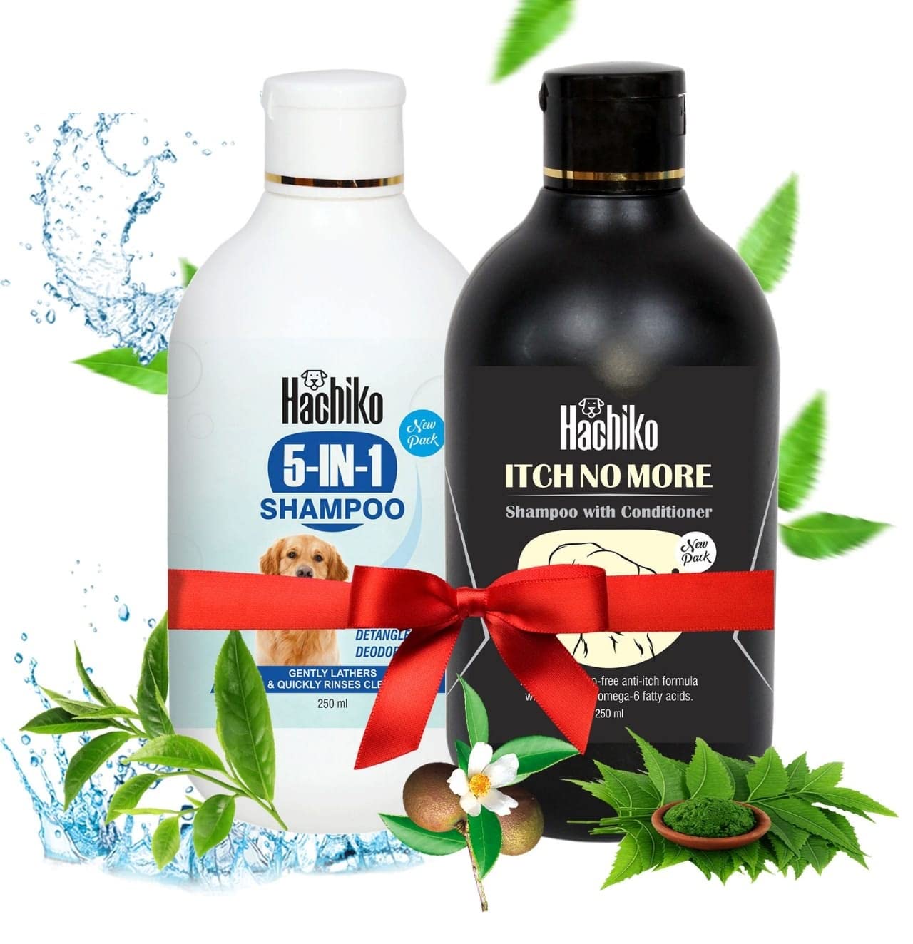 Hachiko:-5 in 1+Itch No More Dog Shampoo | Ditch to Itch 500ml | Dog Shampoo for Labrador, German Shepherd, Golden Retriever, Anti Dandruff,Shampoo for Dogs and Fleas Remover for Dogs(Combo of 2) (B09YRSJZPB) Amazon Price History, Amazon Price Tracker