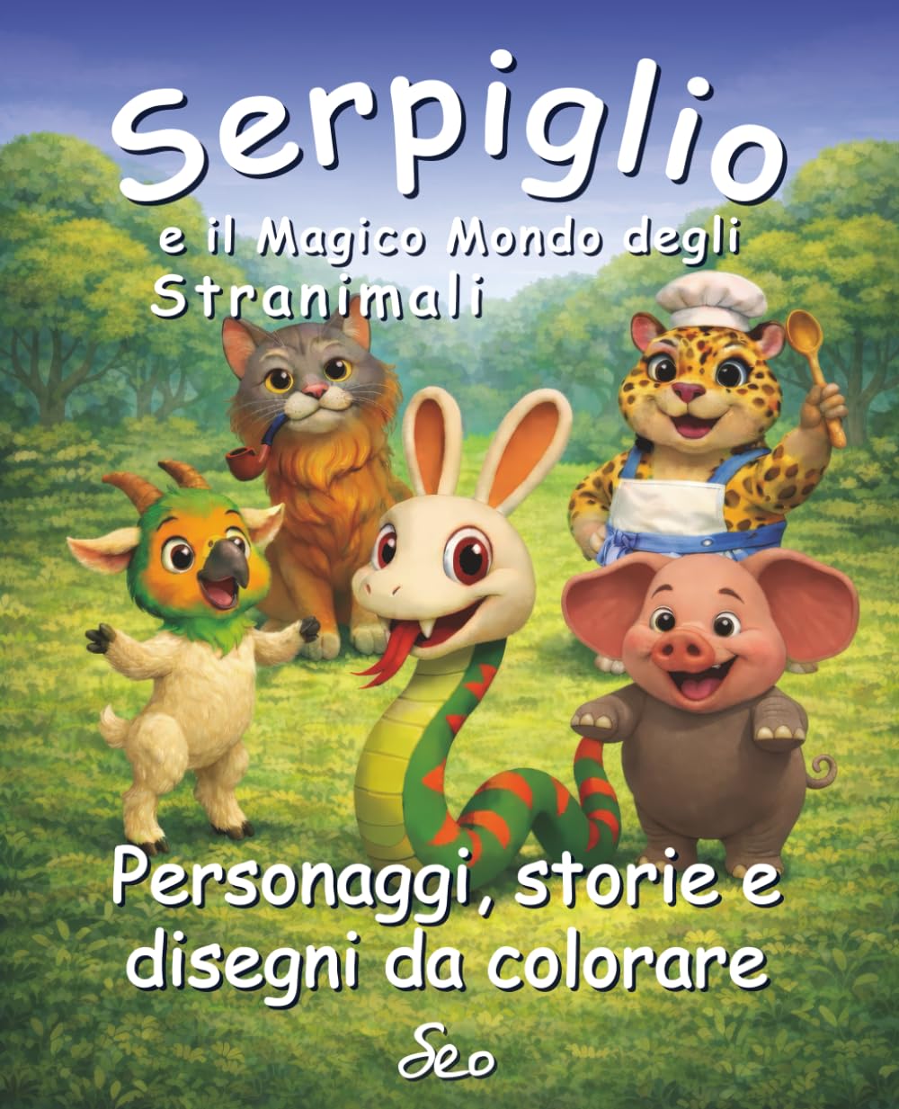 Serpiglio e gli Stranimali - Personaggi, storie e disegni da colorare: Un activity book interattivo per bambini con i personaggi di Boscofuso da ... e il Magico Mondo degli Stranimali)