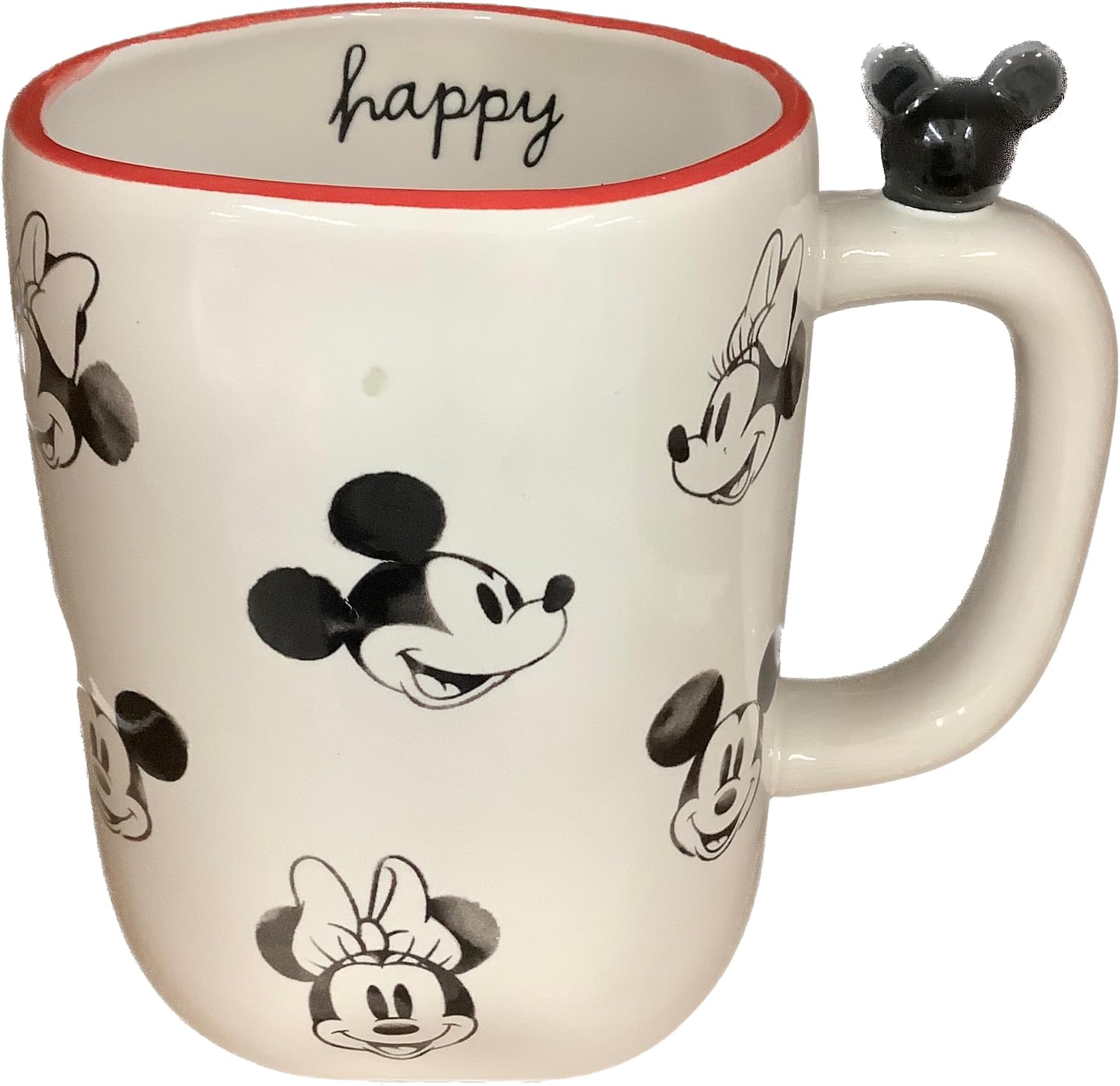 Rae Dunn ディズニー ミニー ミッキー コーヒーマグ - Happy Faces